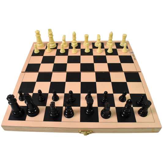 Folding Wooden Chess Board | Classic Strategy Game for All Ages