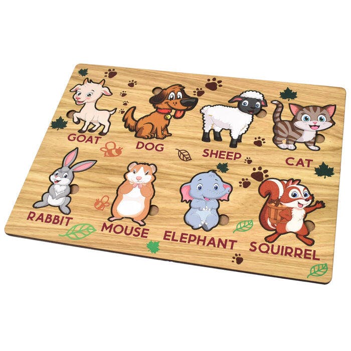 Wooden Puzzle Learning Board Set – Fun & Educational Play for Kids!