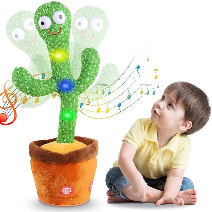 Interactive Dancing Cactus Toy for Kids – Singing, Talking | Early Learning, Fun Gift